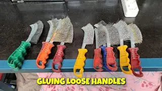 Gluing Loose Handles - Kahvojen liimaus