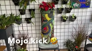 GALLERY UPDATE: Possum Magic inspired PVC Garden Pole as a great mosaic project
