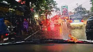 ☔️Driving in the Rain on Bali Road -Rain Sounds Fall to Deep Sleep 😴 for #Sleep #Work #Study