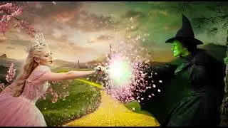 Wicked Poster Comes ALIVE ✨ Magical Animation Loop (Elphaba & Glinda)