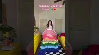 Rainbow Wedding Dress | Colorful Dress