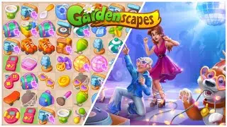 Gardenscapes: Retro Party | New Merge Event | Full Completed
