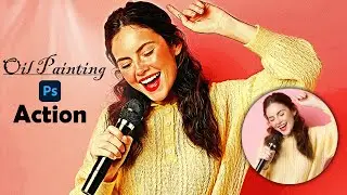 Oil Painting Photoshop Action Free Download | Digital Oil Painting | oil paint effect in photoshop