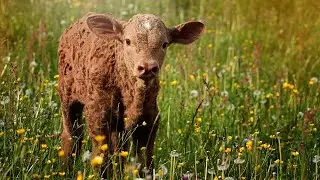 BABY CALF FIRST STEPS