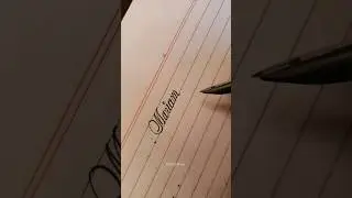 English handwriting with cheap Fountain Pen| Mariam #shorts #youtubeshorts #viral #calligraphy