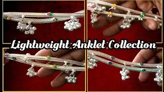 Silver Anklet Collection | Lightweight Kolusu | New Payal Designs