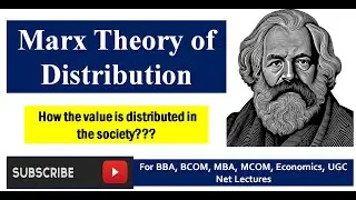 Marx Theory of Distribution | Theory of Distribution | microeconomics  | Karl Marx