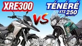 XRE 300 vs Tenere 250 - Por que EU ESCOLHI a Yamaha Tenere XTZ 250 e NÃO a Honda XRE300 e Sahara