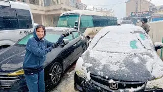 ASMR Trip Tour enjoye snow fall