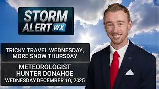 Tricky travel Wednesday, lingering snow showers - AM Weather 12/10/2025