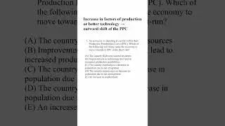 Tricky AP Macro Exam Question - PPC  #apexams #education #economics