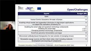 EIC Accélérateur - Webinaire sur l'étape 1 Short Proposal - 11/04/2024