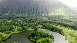 No Copyright Video downlod Free To Use Drone Shot of Lake and Green Mountains