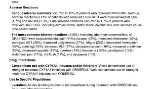 ORSERDU&reg; (elacestrant) tablets Indication and Important Safety Information