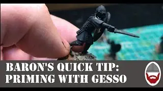 Priming Miniatures With Gesso