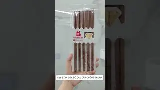 Set 5 đ&ocirc;i đũa gỗ cao cấp chống trượt Qu&acirc;n Huyền #tienich #home #kitchen #review #unboxing #đ&ocirc;i_đũa