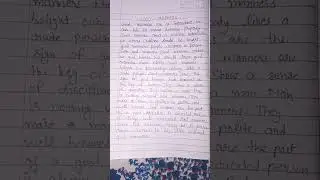 #essay || Good manners in english || Short paragraph on good manners