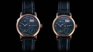 LANGE 1 and LITTLE LANGE 1 in pink gold with a blue dial | A. Lange & S&ouml;hne