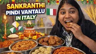@ItalyTelugudiaries || Sankranthi in Italy || Pindi vantalu || Masters Student || Telugu || Happy 