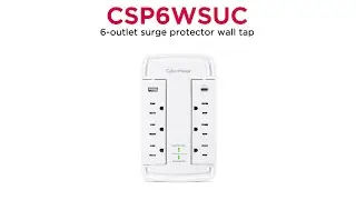 CyberPower CSP6WSUC Wall-Tap Surge Protector Feature