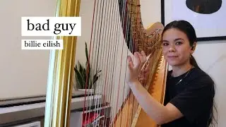 bad guy - Billie Eilish (Live Loop Harp Cover)