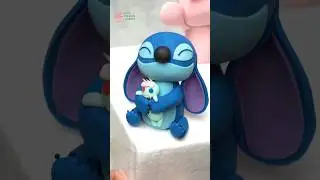 How To Make Stitch Characters From Fondant #cakes #cake #cakecantik #stitch #angle