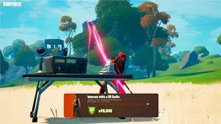 Interact with a CB radio in Fortnite