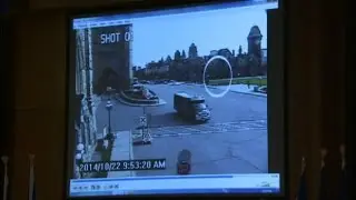 Surveillance video of Ottawa shooting