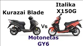 Motoneta Italika X150G vs Kurazai Blade