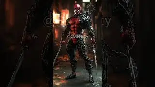Deadpool and Venom #visualai #ai #hybrid #hybrids #fusion #merge #marvel #venom #deadpool