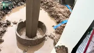 Drilling Bore Pile View Use Water Bentonite test