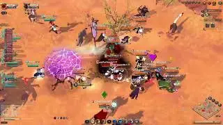 Albion Online - ZvZ Pelea Baja Escala BLACK DRAGON Vs GRAYMANE Vs COVENANT