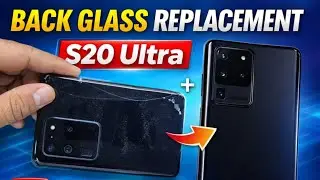 Galaxy S20 Ultra Rear Glass Panel Replacement with Camera Lens