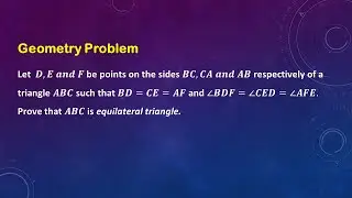 Problem Solving Video - 3 | Geometry | Olympiad | Abhilash Verma