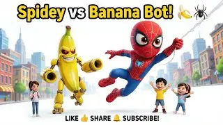 Spidey Kids Adventure: Mega Banana Battle! 🍌🕷️ | Fun Kids Animation