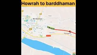 howrah to bardhaman junction all station name #trandingreels #train #indianrailways