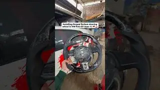 Forged Carbon steering wheel for VW Polo GT type 1 🏎️🔥 #modified #shorts