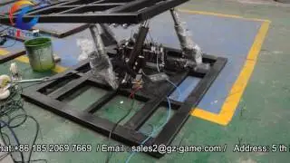 Electronic 3 DOF motion for fly and racing simulator