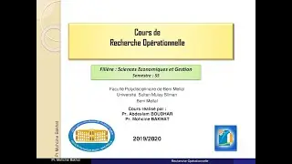 Programmation linéaire- Introduction