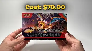 Pokemon Card Unboxing - Obsidian Flames Build & Battle Stadium