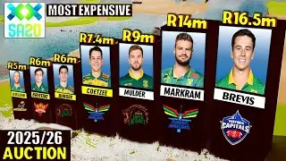 SA20 League 2025/26 Auction Most Expensive Players