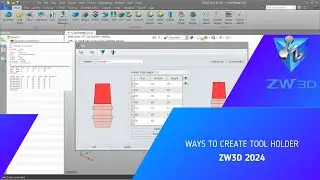 ZW3D - Tutorial - Ways to create Tool Holder