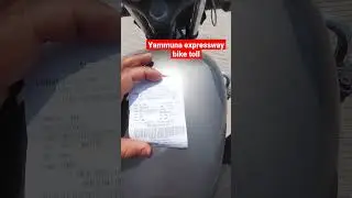 yammuna expressway bike toll tax up and down 325₹ single trip 205₹ noida to agra