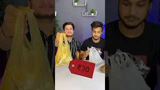 30₹ vs 300₹ Sandwich. #shorts #foodchallenge #streetfood #funny