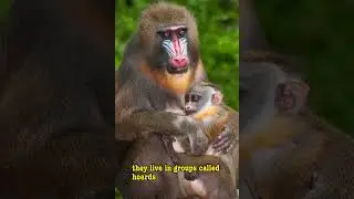 😱Mandrill | The Largest And Most Colorful Of All Monkeys!
