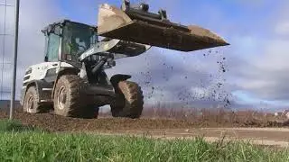 TEREX TL80 Wheel Loader at Work ( New microphone!)