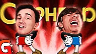 CUPHEAD.. WITH MY DAD - Cuphead Funny Moments (Co-op Rage)