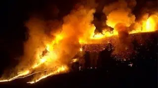 Amazing HD Video of the Springs Wildfire in Ventura  2013