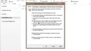 Microsoft Outlook 2013 Training   Junk Email Options