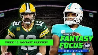 Week 13 Fantasy Preview + News or Noise + Rankings | Fantasy Focus 🏈